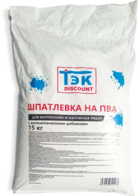 Шпатлевка Discount 15 кг (в мешках)